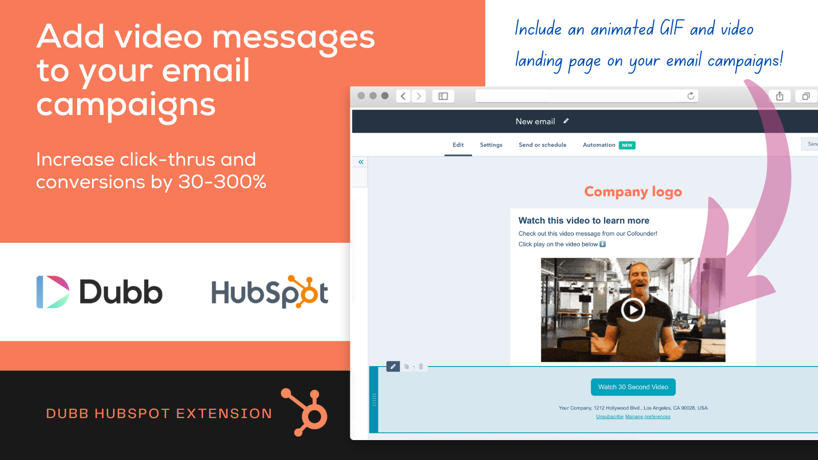 Add video messages to your email campaigns