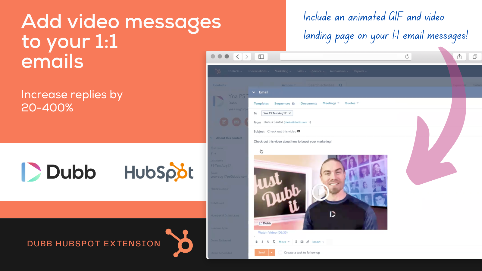 Add video messages to your 1:1 emails